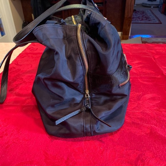 Steven by Steve Madden Large Black Nylon Tote Bag/Purse - Picture 5 of 16